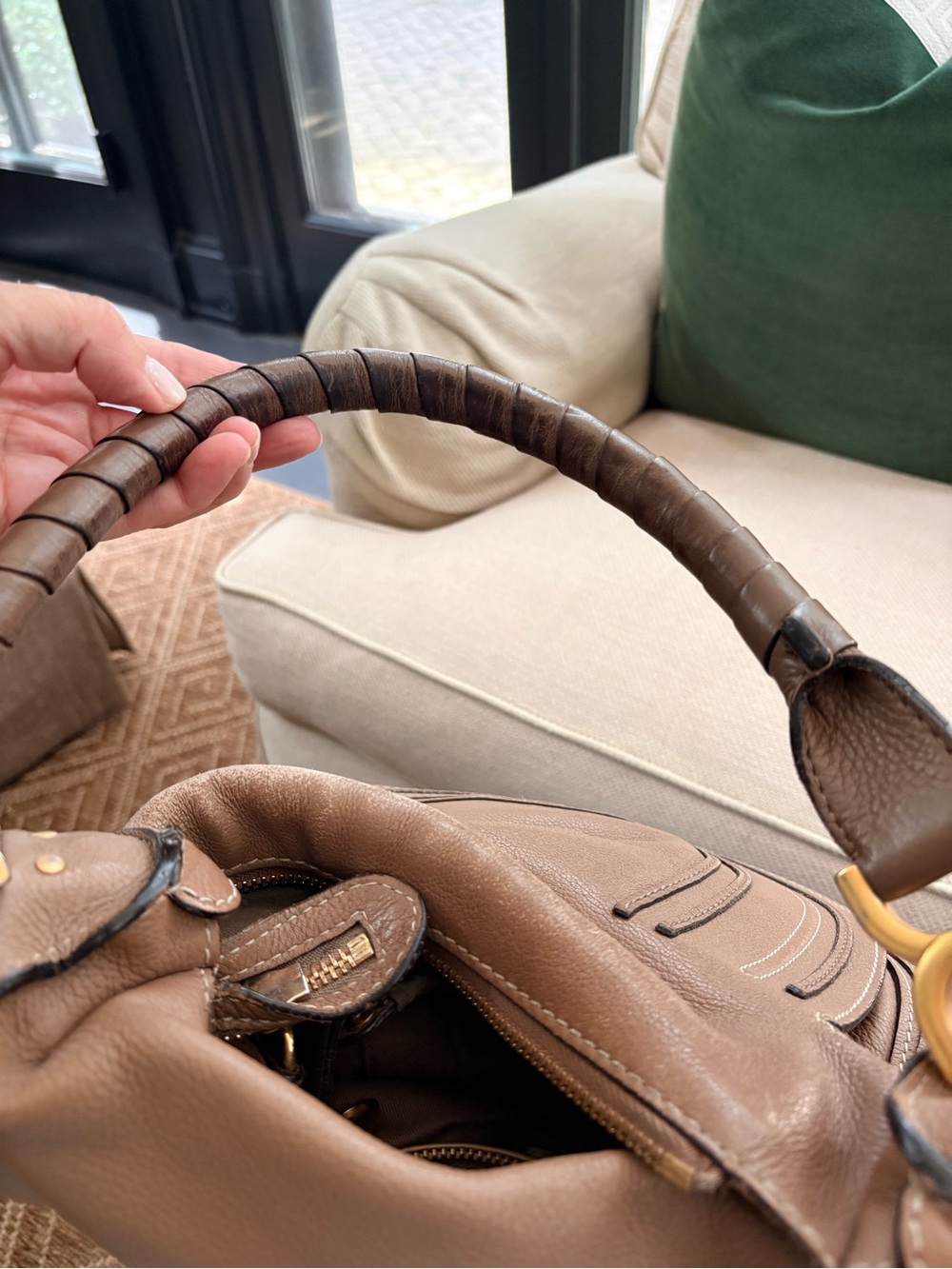 Brown Leather Shoulder Bag by Chloe - Picture 5 of 5